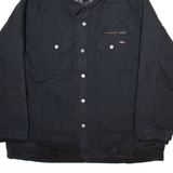 DICKIES Mens Parka Coat Black Hooded 2XL