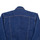 ATTRAK DENIM Mens Sherpa Lined Denim Jacket Blue M