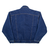 ATTRAK DENIM Mens Sherpa Lined Denim Jacket Blue M