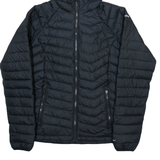 COLUMBIA Womens Puffer Coat Black Hooded XS