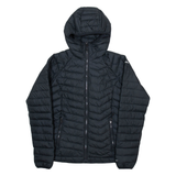 COLUMBIA Womens Puffer Coat Black Hooded XS