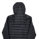 ELLESSE Mens Puffer Coat Black Hooded S