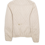 DIESEL Womens Quilted Jacket Cream Hooded S
