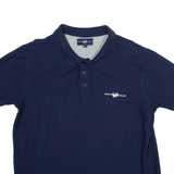 HARVEY MILLER Mens Polo Shirt Blue XL
