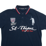 TOP STAR Mens Polo Shirt Blue 5XL