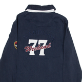 MADDISON WEEKEND Mens Polo Shirt Blue 80s Long Sleeve S