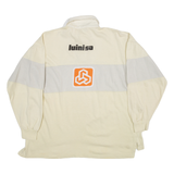OAKTON Mens Polo Shirt Yellow Long Sleeve M