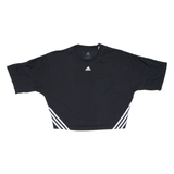 ADIDAS Cropped Womens T-Shirt Black M