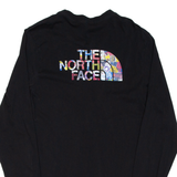 THE NORTH FACE Mens T-Shirt Black Long Sleeve S