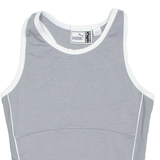 PUMA Cropped Womens Vest Grey Sleeveless UK 12