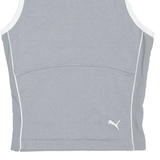 PUMA Cropped Womens Vest Grey Sleeveless UK 12