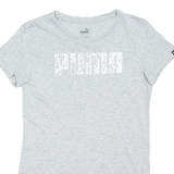 PUMA Womens T-Shirt Grey UK 10