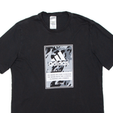ADIDAS Mens T-Shirt Black L