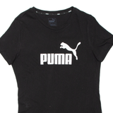 PUMA Womens T-Shirt Black UK 12