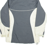 COLUMBIA Mens Rain Jacket Grey Nylon Hooded S