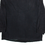 Mens Overcoat Coat Black XL