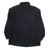 Mens Overcoat Coat Black XL