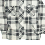 NOBLESSIMO Mens Lumberjack Jacket White Check M