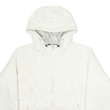 COLUMBIA Womens Jacket White Hooded L