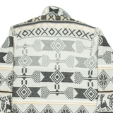 Mens Blazer Jacket Grey Geometric XL