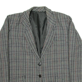 Mens Blazer Jacket Grey Check L