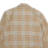 Mens Blazer Jacket Brown Check S