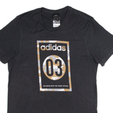 ADIDAS Mens T-Shirt Black S