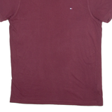 TOMMY HILFIGER Mens T-Shirt Maroon M
