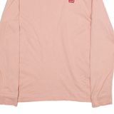 LEVI'S Womens T-Shirt Pink Long Sleeve XS