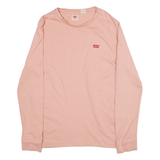 LEVI'S Womens T-Shirt Pink Long Sleeve XS