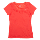 REEBOK Womens T-Shirt Orange S