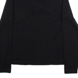 ADIDAS Womens T-Shirt Black Long Sleeve High Neck UK 18