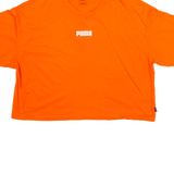 PUMA Cropped Womens T-Shirt Orange M