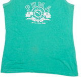 PUMA Womens Vest Green Sleeveless L