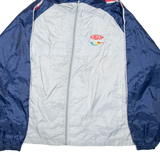 WINNERS CIRCLE Mens Rain Jacket Grey Hooded Colourblock L