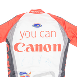 W'AMS ACTIVEWEAR Cycling Full Zip Mens Jersey White High Neck L