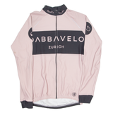 ELEVEN Cycling Mens Jersey Pink Long Sleeve 1/4 Zip XL