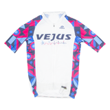 VEJUS Cycling Mens Jersey White 1/4 Zip XS