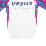 VEJUS Cycling Mens Jersey White 1/4 Zip XS