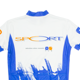 TZAMO Cycling Mens Jersey White 1/4 Zip L