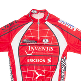 VELOTEX Cycling Mens Jersey Red 1/4 Zip M