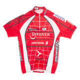 VELOTEX Cycling Mens Jersey Red 1/4 Zip M