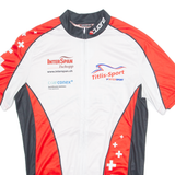 CUORE Cycling Mens Jersey White 1/4 Zip L