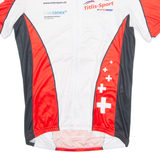 CUORE Cycling Mens Jersey White 1/4 Zip L