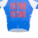 EKOI Cycling Mens Jersey Blue 1/4 Zip L