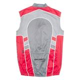 BRUNEX Cycling Mens Jersey Grey Sleeveless 1/2 Zip M