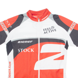 ZIENER Cycling Mens Jersey Red 1/4 Zip L