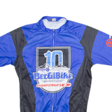 SCOTT Cycling Mens Jersey Blue 1/4 Zip M