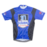 SCOTT Cycling Mens Jersey Blue 1/4 Zip M