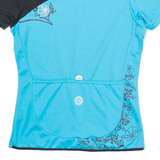 K-TEC Cycling Womens Jersey Blue 1/4 Zip S